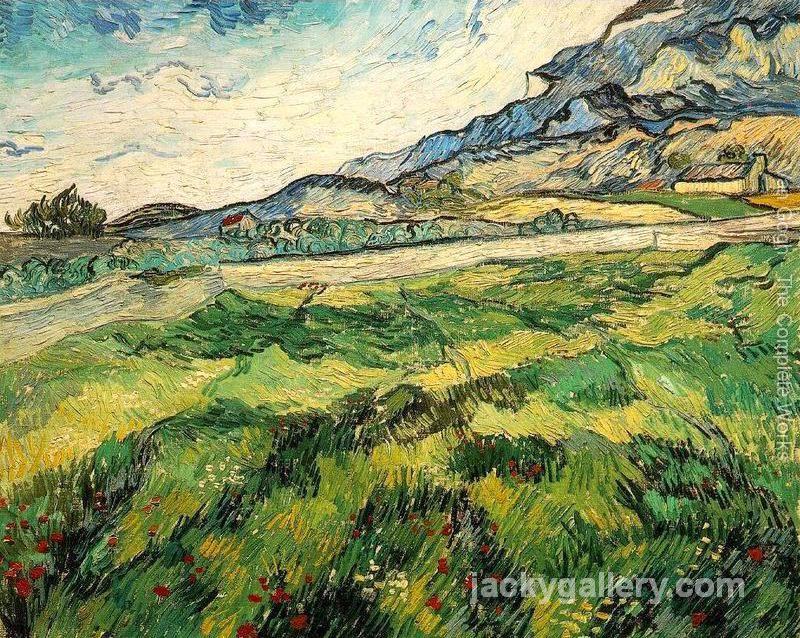 Green Wheat Field, Van Gogh painting